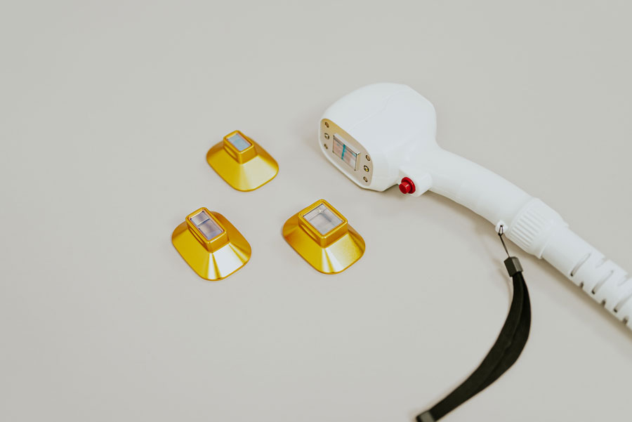 présentation des 3 tailles de spot disponibles pour les pièces à main Lasera