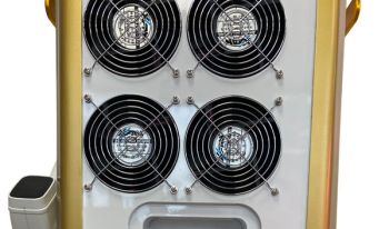 Vue des ventilateurs du laser diode