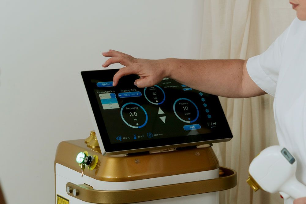 Interface de paramétrage du laser diode